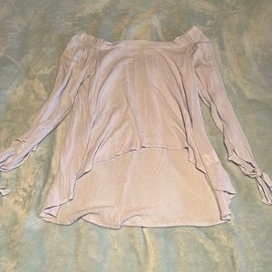 Live 4 Truth Blue Off the Shoulder Long Sleeve Top